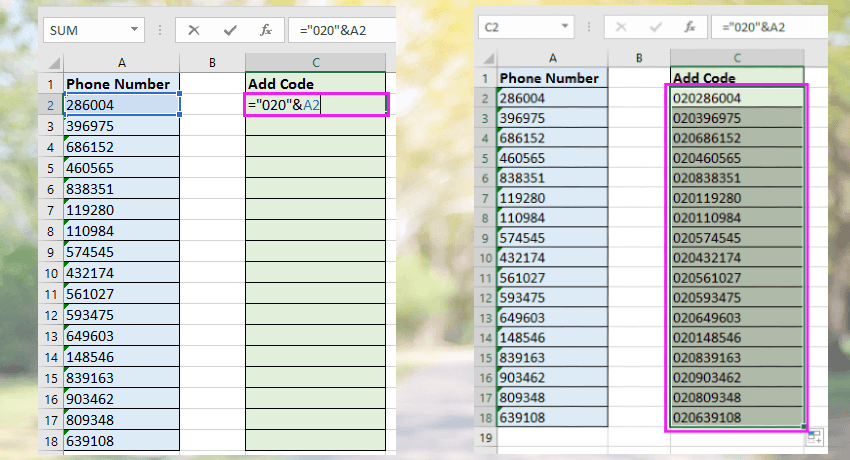 Photo of How To Add Country/Area Code To A Phone Number List In Excel?