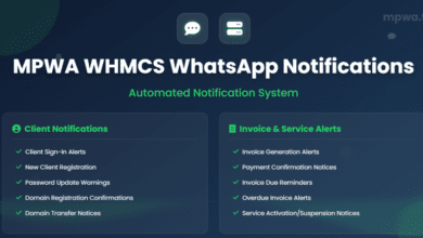 MPWA WHMCS WhatsApp Notifications
